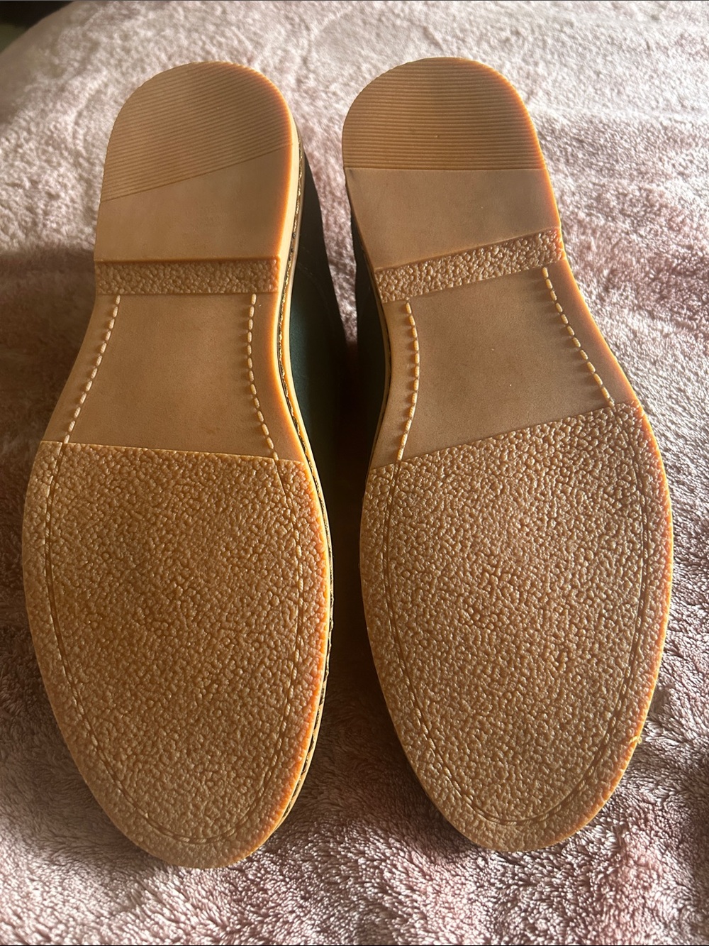 Men's Green Suede Derby Shoes with Tan Laces - Picture 2 of 4